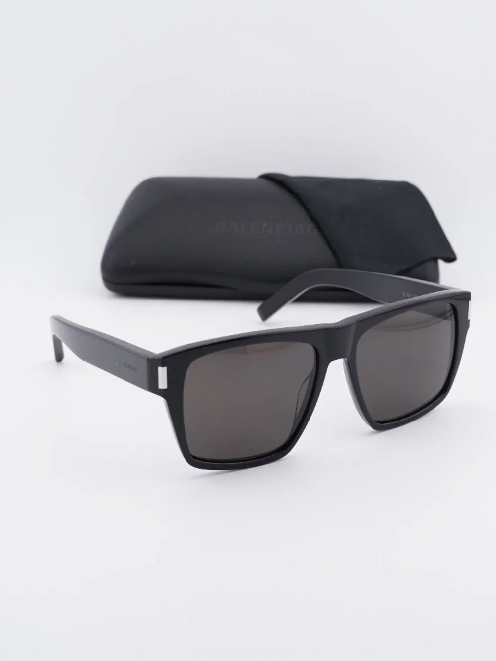 Saint Laurent SL424 001 Square Sunglasses - Black